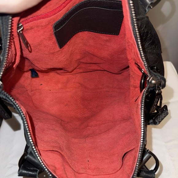 Hammitt Los Angeles Daniel Large Black Leather Crossbody Bag Purse Metallic - Picture 9 of 16